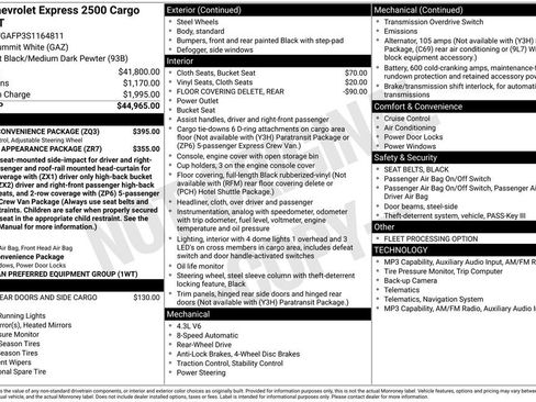 Used 2025 Chevrolet Express 2500 w/ Driver Convenience Package RWD image 5