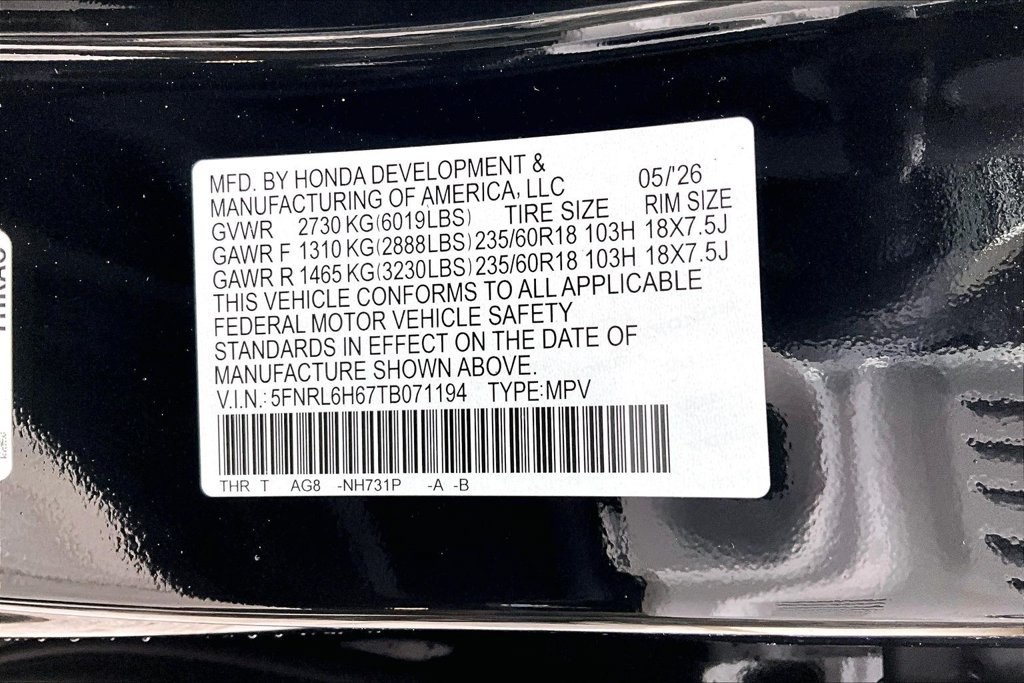 New 2026 Honda Odyssey EX-L image 8