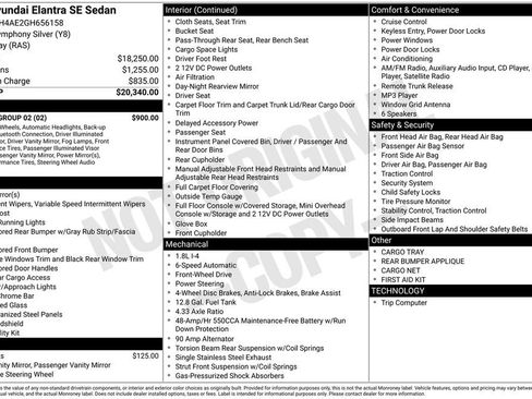 Used 2016 Hyundai Elantra SE w/ Option Group 02 image 2