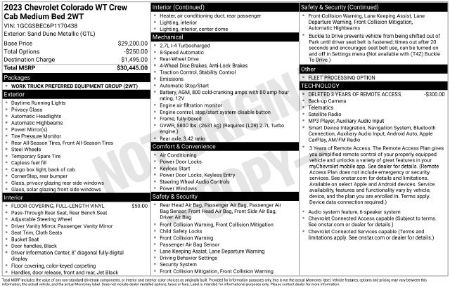 Used 2023 Chevrolet Colorado W/T RWD image 7