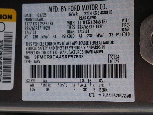 Used 2025 Ford Bronco Sport Badlands w/ Badlands Tech Package AWD/4WD image 70