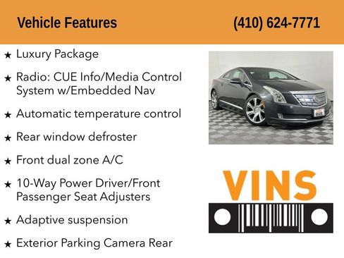 Used 2014 Cadillac ELR w/ Luxury Package FWD image 5