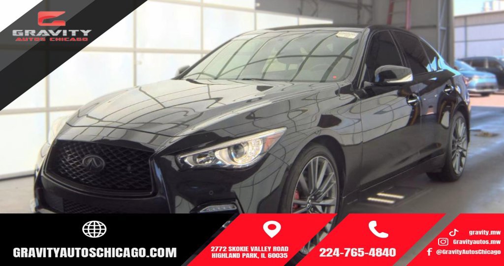 Used 2023 INFINITI Q50 Red Sport 400 w/ Black Opal Edition AWD/4WD image 1