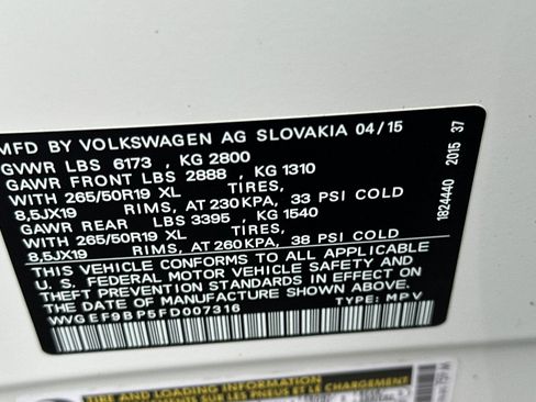 Used 2015 Volkswagen Touareg VR6 AWD/4WD image 28