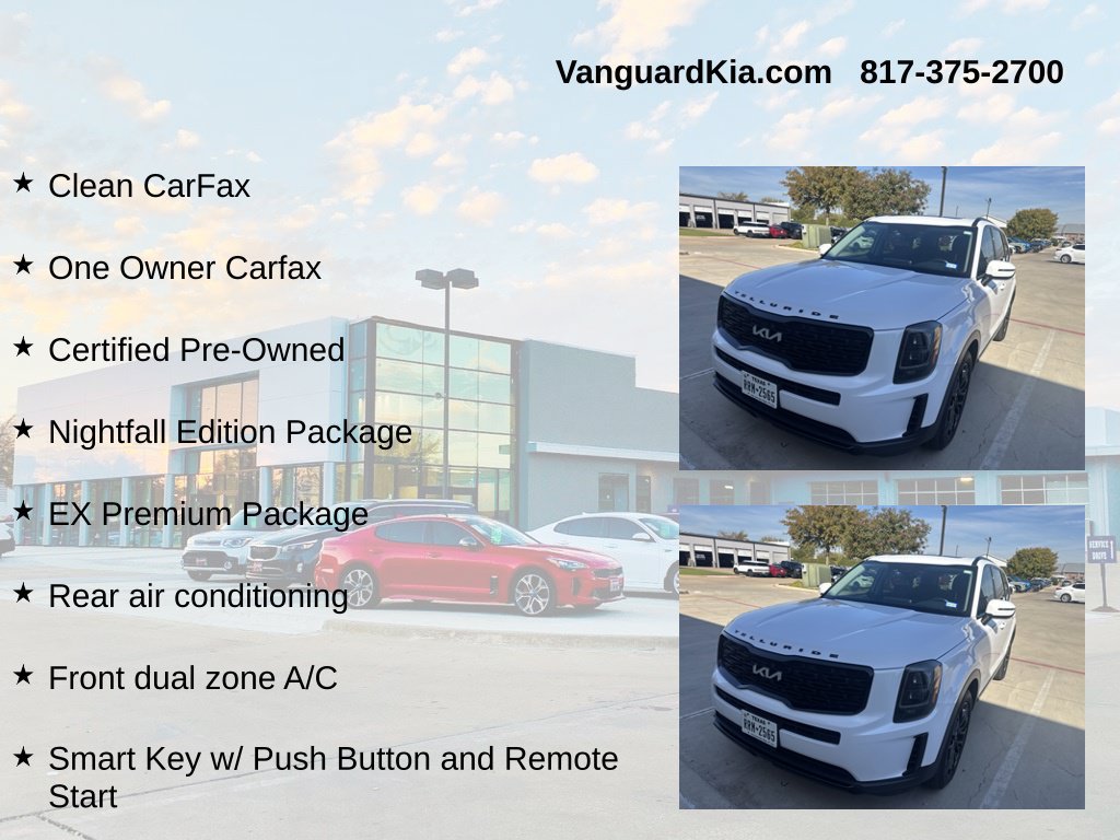 Certified 2022 Kia Telluride EX w/ EX Premium Package AWD/4WD image 6
