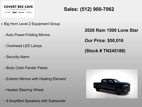 New 2026 RAM 1500 Lone Star image 24