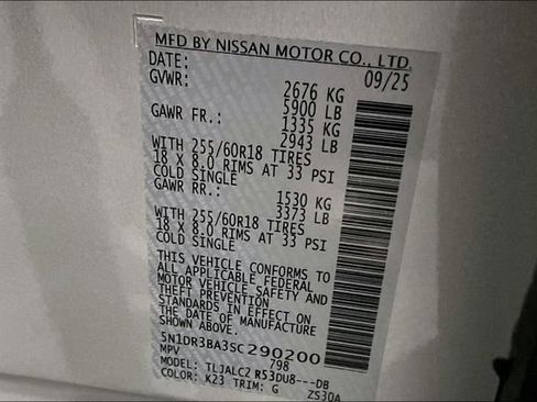 New 2025 Nissan Pathfinder SV image 33