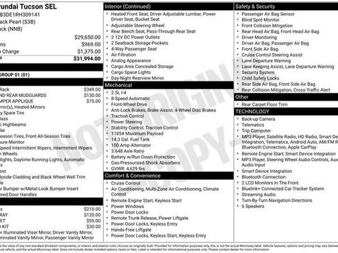 Used 2024 Hyundai Tucson SEL FWD image 2