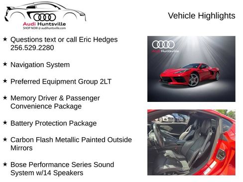 Used 2024 Chevrolet Corvette Stingray Preferred Cpe w/ Battery Protection Package RWD image 6
