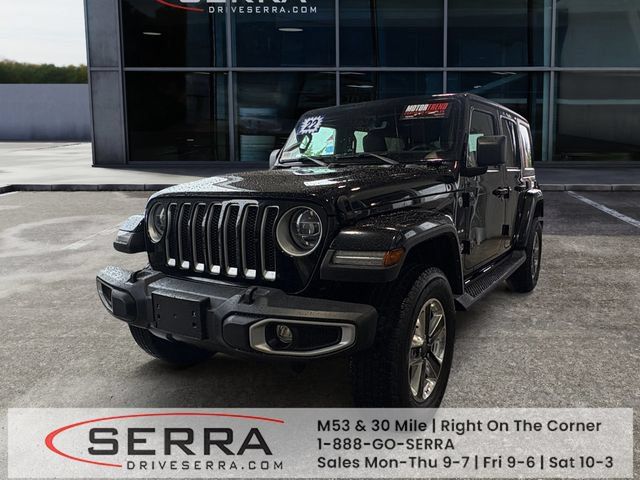 Used 2022 Jeep Wrangler Unlimited Sahara w/ LED Lighting Group AWD/4WD image 1