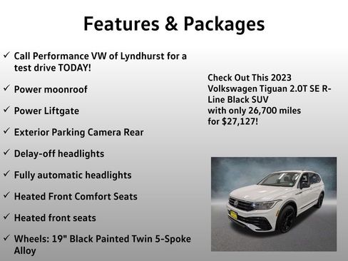 Used 2023 Volkswagen Tiguan SE R-Line AWD/4WD image 4