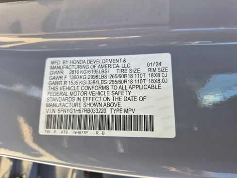 Certified 2024 Honda Pilot TrailSport image 35