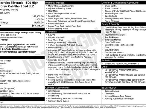 Used 2021 Chevrolet Silverado 1500 High Country image 6