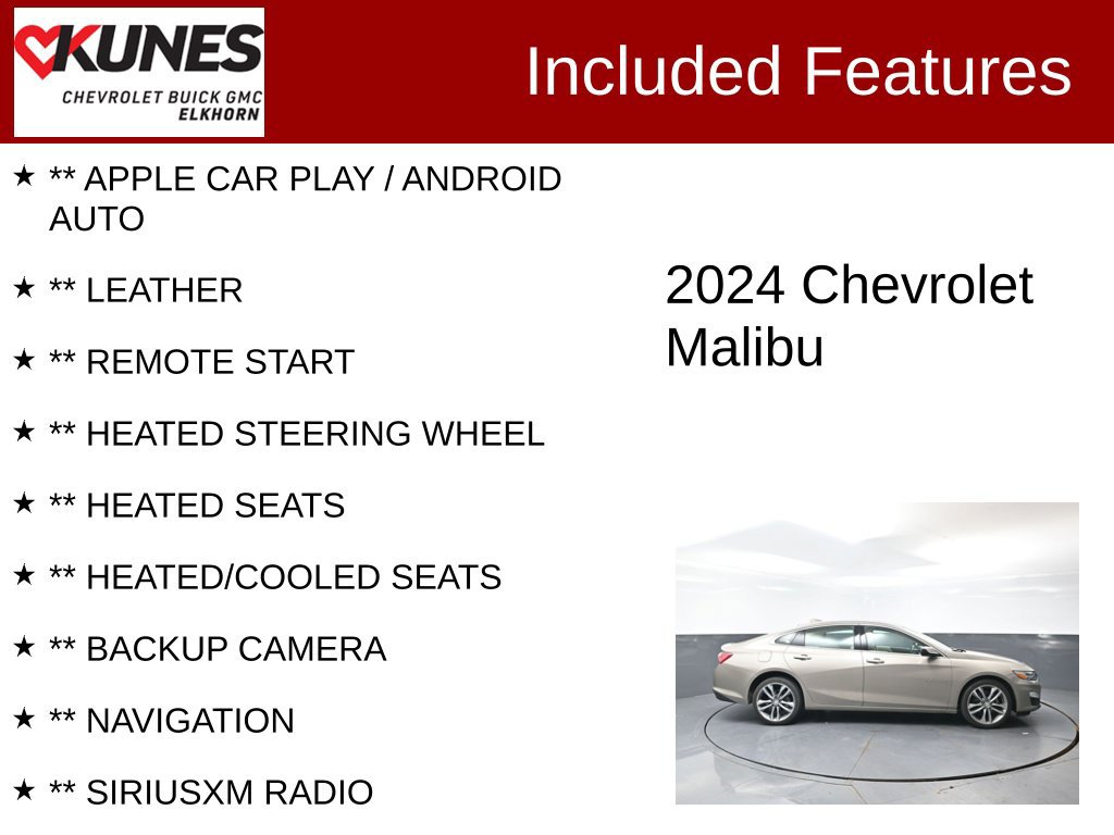 Used 2024 Chevrolet Malibu LT FWD image 2