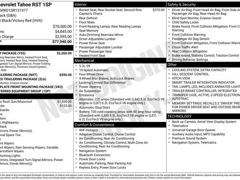 Used 2025 Chevrolet Tahoe RST w/ Comfort Package AWD/4WD image 4