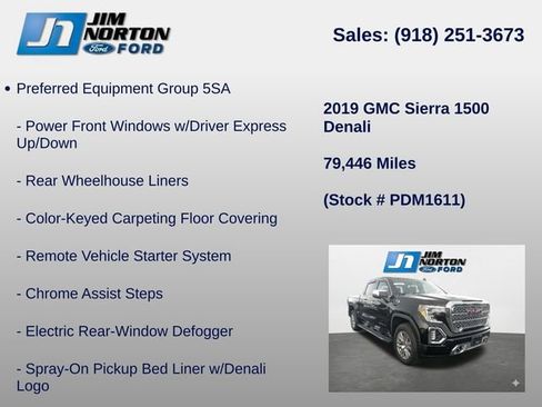 Used 2019 GMC Sierra 1500 Denali AWD/4WD image 14