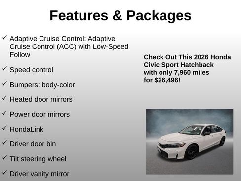 Certified 2026 Honda Civic Sport image 20