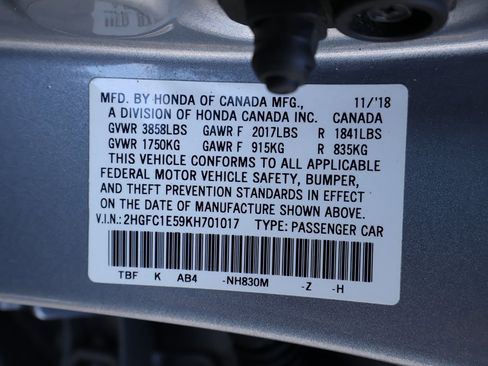 Used 2019 Honda Civic Si image 47