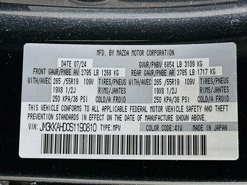 Used 2025 MAZDA CX-90 3.3 Turbo w/ Select Package image 12