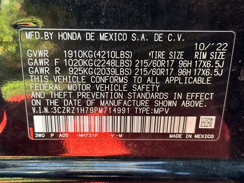 Used 2023 Honda HR-V EX-L image 29