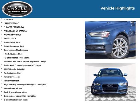 Used 2016 Audi A4 2.0T Premium w/ Convenience Plus Package FWD image 3