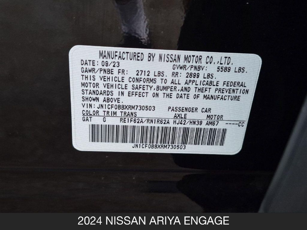 Certified 2024 Nissan Ariya AWD image 25