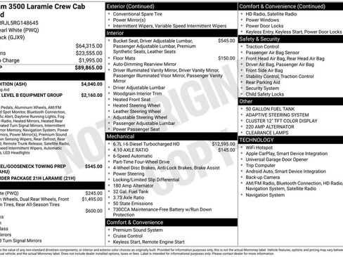 Used 2024 RAM 3500 Laramie w/ Night Edition AWD/4WD image 4