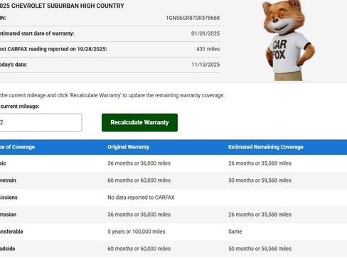 Used 2025 Chevrolet Suburban High Country w/ Sun And Tow Package image 78