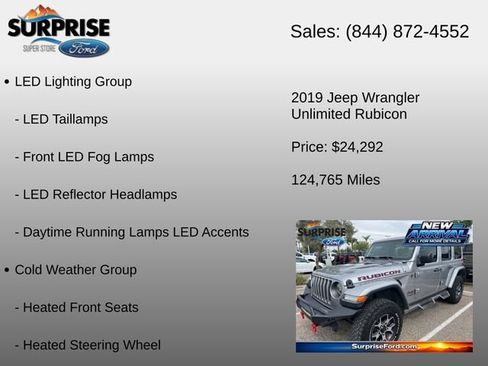 Used 2019 Jeep Wrangler Unlimited Rubicon AWD/4WD image 6