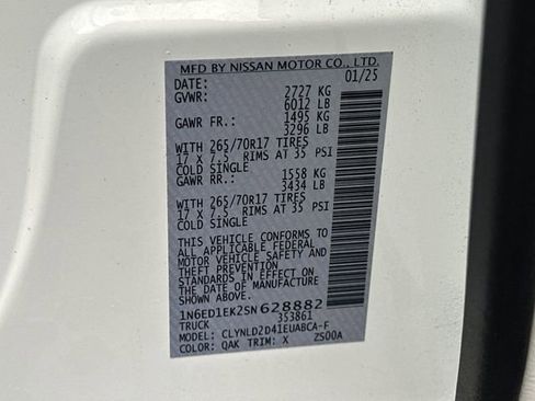 Used 2025 Nissan Frontier PRO-4X w/ Pro Convenience Package image 31