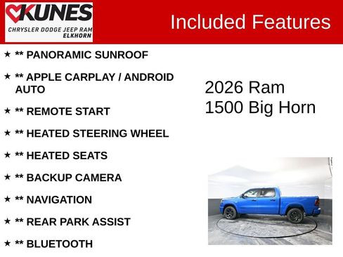 New 2026 RAM 1500 Big Horn image 2