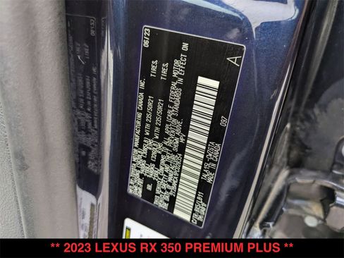Used 2023 Lexus RX 350 Premium Plus w/ Cold Area Package image 34