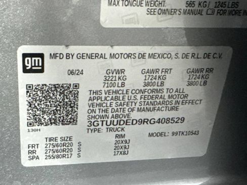 Certified 2024 GMC Sierra 1500 SLT w/ SLT Premium Plus Package AWD/4WD image 60