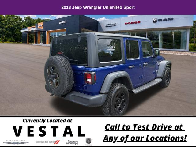 Used 2018 Jeep Wrangler Unlimited Sport AWD/4WD image 4