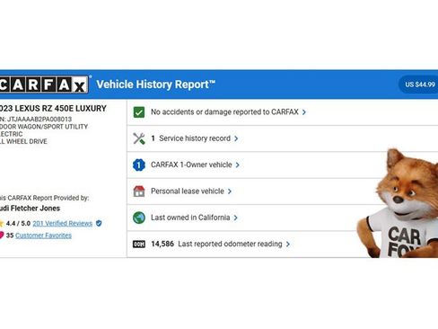 Used 2023 Lexus RZ 450e Premium image 2