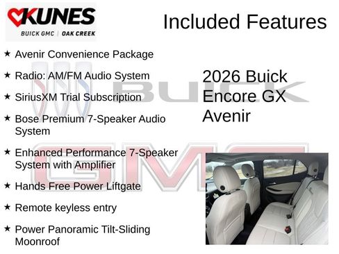New 2026 Buick Encore GX Avenir w/ Avenir Convenience Package image 2
