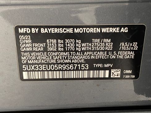 Certified 2024 BMW X5 M60i w/ M Sport Professional Package image 23