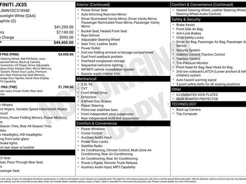 Used 2013 INFINITI JX35 FWD w/ Premium Pkg image 27