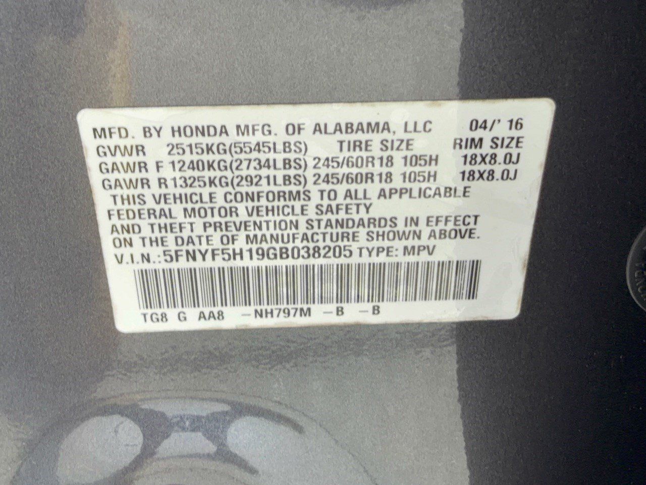 Used 2016 Honda Pilot LX image 31