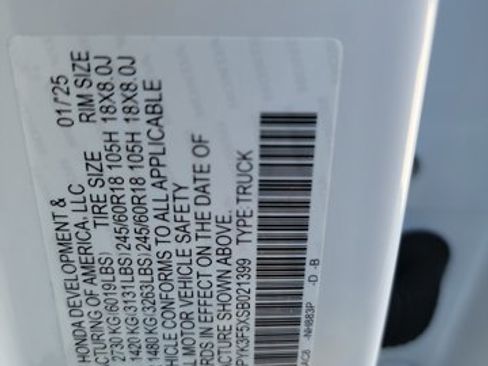 Used 2025 Honda Ridgeline RTL image 21