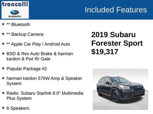 Used 2019 Subaru Forester Sport w/ Popular Package #2 image 3
