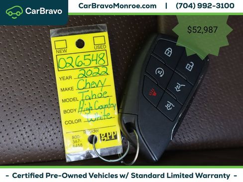 Certified 2022 Chevrolet Tahoe High Country AWD/4WD image 59