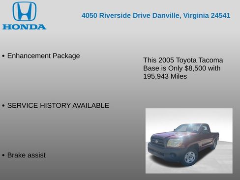 Used 2005 Toyota Tacoma 2WD Regular Cab image 7