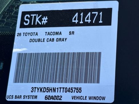 New 2026 Toyota Tacoma SR image 25