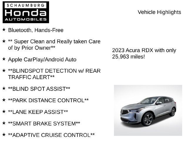 Used 2023 Acura RDX w/ Advance Package AWD/4WD image 7