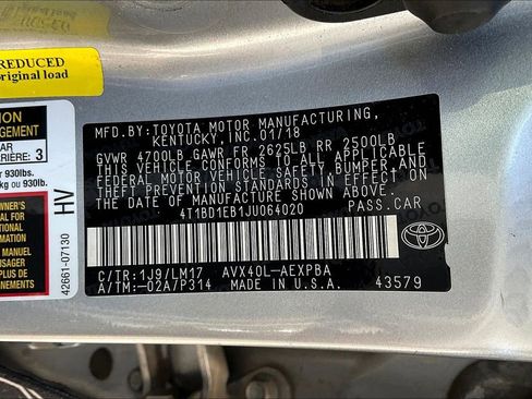 Used 2018 Toyota Avalon Limited FWD image 33