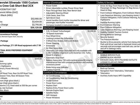 New 2026 Chevrolet Silverado 1500 Custom Trail Boss AWD/4WD image 16