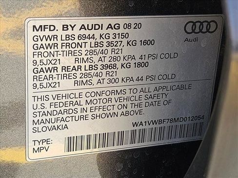 Used 2021 Audi SQ7 Prestige w/ Prestige Package AWD/4WD image 29