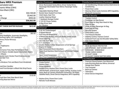 Used 2022 Subaru WRX Premium image 11