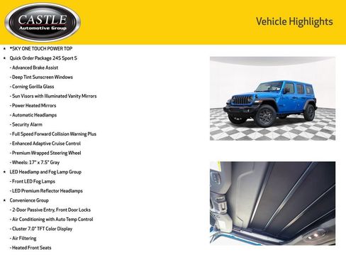 New 2026 Jeep Wrangler Sport S image 3